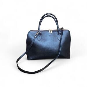 Borse in Pelle Genuine Leather It's All About Business Handbag Black, Italy